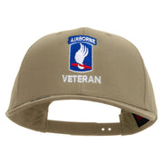 Licensed 173rdth Airborne Brigade Combat Team Veteran Embroidered Solid Cotton Twill Pro Style Cap - Khaki OSFM