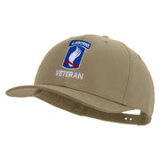 Licensed 173rdth Airborne Brigade Combat Team Veteran Embroidered Solid Cotton Twill Pro Style Cap - Khaki OSFM