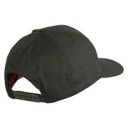 US Submarine Logo Embroidered Solid Cotton Twill Pro Style Cap - Charcoal OSFM