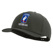 Licensed 173rdth Airborne Brigade Combat Team Veteran Embroidered Solid Cotton Twill Pro Style Cap - Charcoal OSFM