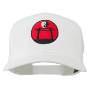 Martial Arts Yin and Yang Embroidered Mesh Cap