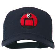 Martial Arts Yin and Yang Embroidered Mesh Cap