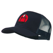 Martial Arts Yin and Yang Embroidered Mesh Cap