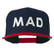 Mad Embroidered Two Tone Snapback Cap