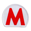 Mario World Logo Embroidered Circle Patch - Mario OSFM