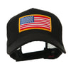 5 Panel Mesh American Flag Gold Patch Cap