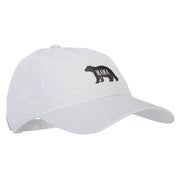 Mama Bear Design Heat Transfer Unstructured Cotton Twill Washed Cap