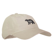 Mama Bear Design Heat Transfer Unstructured Cotton Twill Washed Cap