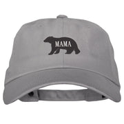 Mama Bear Design Heat Transfer Unstructured Cotton Twill Washed Cap