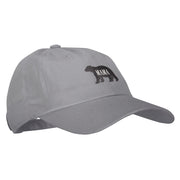 Mama Bear Design Heat Transfer Unstructured Cotton Twill Washed Cap