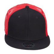 Mesh Premium Snapback Flat Bill Cap