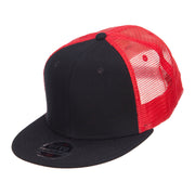 Mesh Premium Snapback Flat Bill Cap