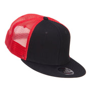 Mesh Premium Snapback Flat Bill Cap