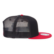 Mesh Premium Snapback Flat Bill Cap