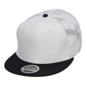 Mesh Premium Snapback Flat Bill Cap