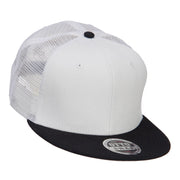 Mesh Premium Snapback Flat Bill Cap