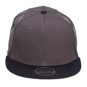 Mesh Premium Snapback Flat Bill Cap