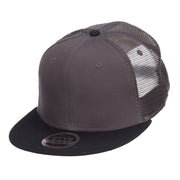 Mesh Premium Snapback Flat Bill Cap