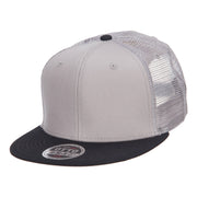 Mesh Premium Snapback Flat Bill Cap