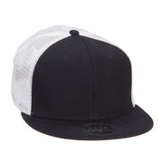 Mesh Premium Snapback Flat Bill Cap