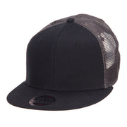 Mesh Premium Snapback Flat Bill Cap