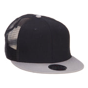 Mesh Premium Snapback Flat Bill Cap