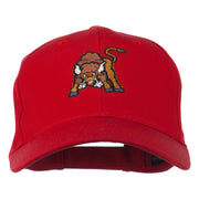 Small Bison Mascot Embroidered Low Profile Cap