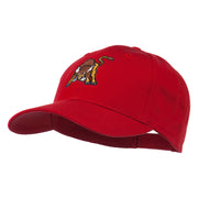 Small Bison Mascot Embroidered Low Profile Cap