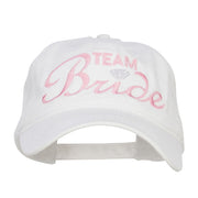 Team Bride Embroidered Dyed Cotton Cap