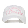 Team Bride Embroidered Dyed Cotton Cap