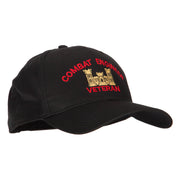 Combat Engineer Veteran Embroidered Solid Cotton Pro Style Cap