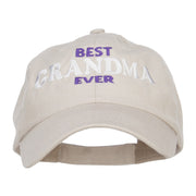 Best Grandma Ever Embroidered Low Cap