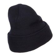 Mountain Biking Embroidered Long Beanie