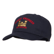 Combat Engineer Veteran Embroidered Solid Cotton Pro Style Cap