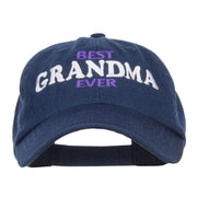 Best Grandma Ever Embroidered Low Cap