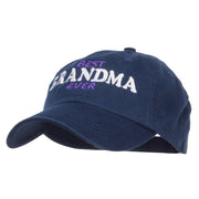 Best Grandma Ever Embroidered Low Cap