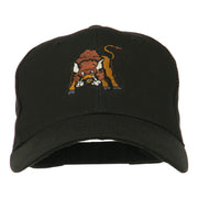 Small Bison Mascot Embroidered Low Profile Cap