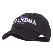 Best Grandma Ever Embroidered Low Cap