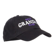 Best Grandma Ever Embroidered Low Cap