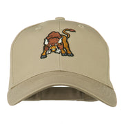 Small Bison Mascot Embroidered Low Profile Cap