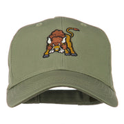 Small Bison Mascot Embroidered Low Profile Cap