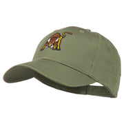 Small Bison Mascot Embroidered Low Profile Cap