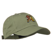 Small Bison Mascot Embroidered Low Profile Cap