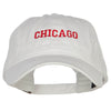 Chicago Embroidered Washed Buckled Cap