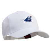 Boat In Bottle Embroidered Low Profile Structured Cap - White OSFM