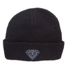 Diamond Embroidered Eco Cotton Cuff Beanie