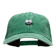 Movie Camera Embroidered Unstructured Cotton Cap