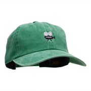 Movie Camera Embroidered Unstructured Cotton Cap