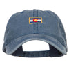 Mini Colorado Flag Embroidered Washed Cap