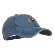 Mini Colorado Flag Embroidered Washed Cap